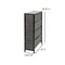 Flash Furniture Black/Gray 4 Drawer Slim Dresser Organizer WX-5L203-BK-GR-GG - alternate 4